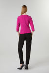 Picture of Stylized top in stretch crepe FUCHIA