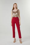 Picture of Pants in excellent quality crepe elastic RED
