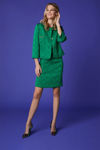 Picture of Short jacket in brocade fabric GREEN