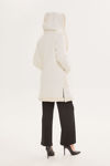 Picture of Overcoat in double-faced chenille knit-sheep EKRU