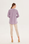 Picture of Long blouse with V-neck and cuffed sleeves LILA