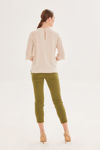 Picture of V-neck blouse in front cut viscose VANILIA