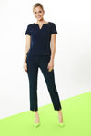 Picture of Stylized top in crepe stretch BLUE