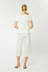 Picture of Cropped trousers in very good quality boucle cotton VANILIA