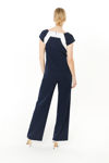 Picture of Crepe pants in crepe elastic BLUE