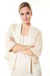 Picture of Lovely cardigan made of fine jacquard zebra BEIGE
