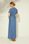 Picture of Maxi dress in washed denim INDIGO