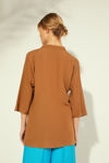Picture of Blouse in matte viscose BROWN
