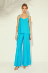 Picture of Trousers with front zip TURQUOISE