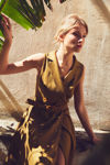 Picture of Feminine cross dress with lapel collar OLIVE