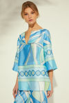 Picture of Long satin blouse in a wonderful pucci print type CIEL