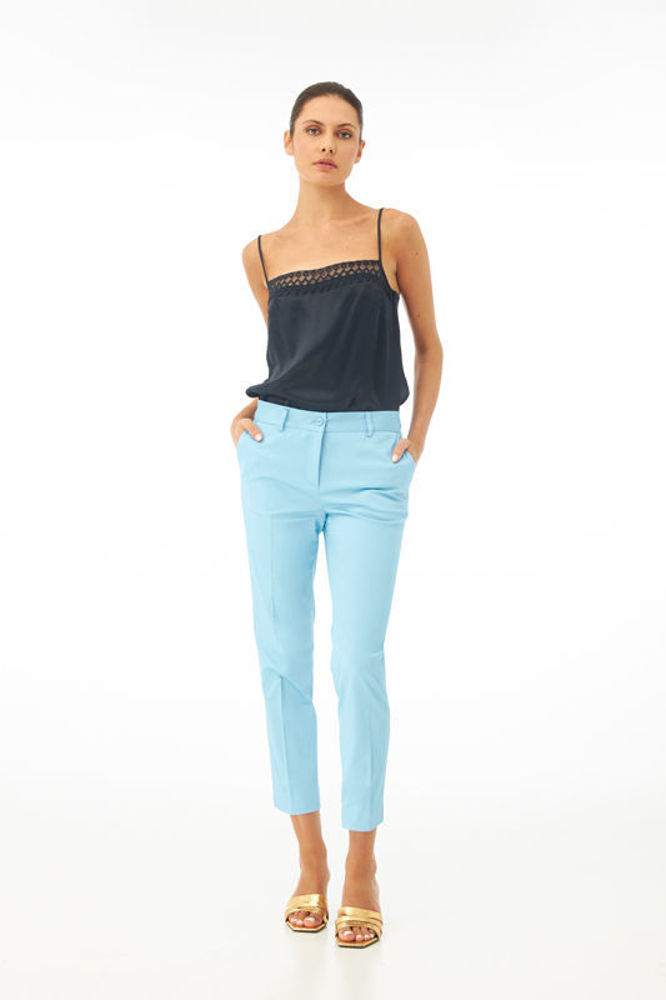 Best seller BELLA P. παντελόνι chinos σιελ
